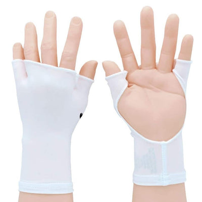 Sun Protection Golf Glove Single-White-Left Hand